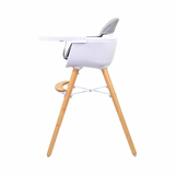 Callowesse Elata 3-In-1 Scandi Wooden Highchair – Grey