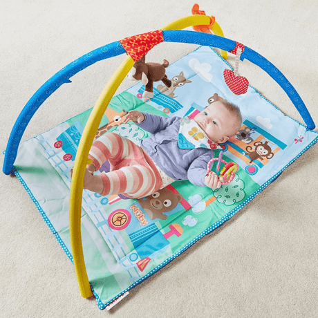 Nuby Newborn Animal Activity Play Gym