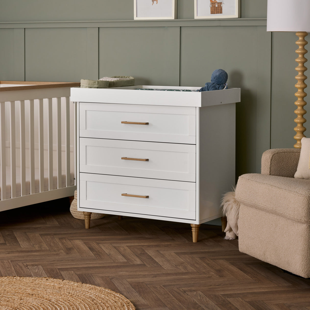 Obaby Orla Dresser/Changing Unit - White & Oak