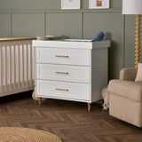 Obaby Orla 2 Piece Nursery Furniture Set with Cot Bed and Dresser - White & Oak