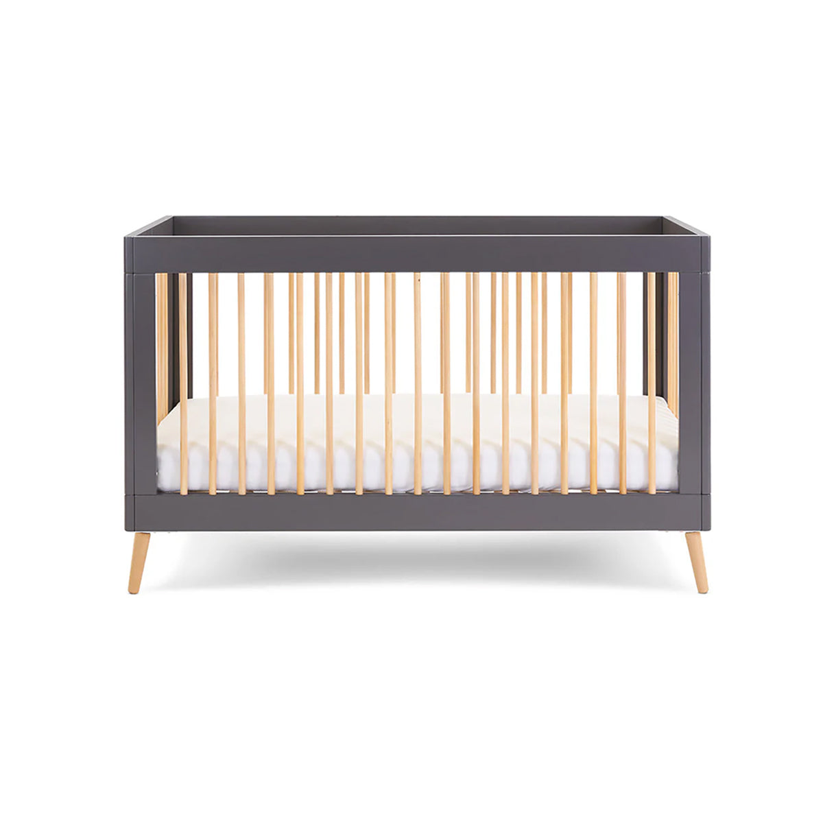 Obaby Maya Cot Bed - Slate with Natural