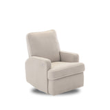 Obaby Madison Electric Swivel Glider Recliner Chair - Teddy Fabric Ivory