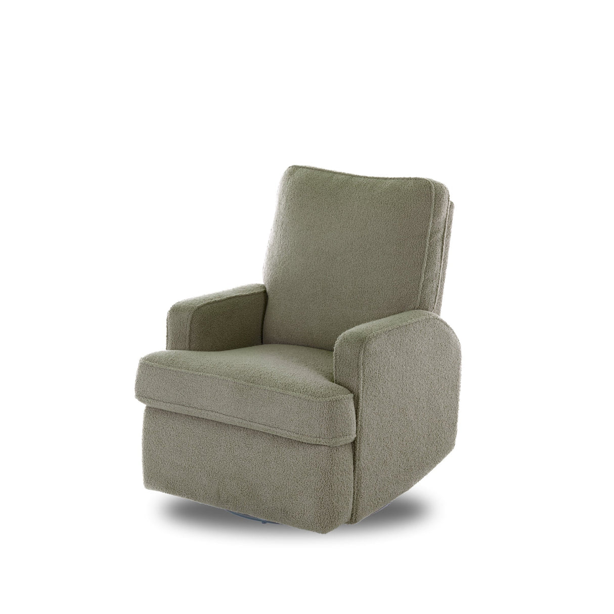 Obaby Madison Swivel Glider Recling Chair - Teddy Fabric Olive