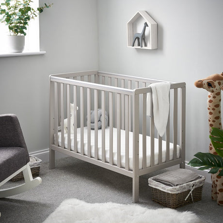 Obaby Bantam Space Saver Cot - Warm Grey