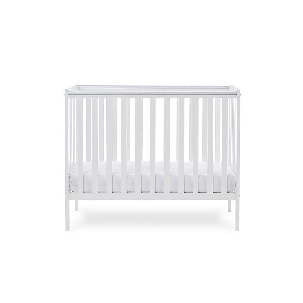 Obaby Bantam Space Saver Cot - White