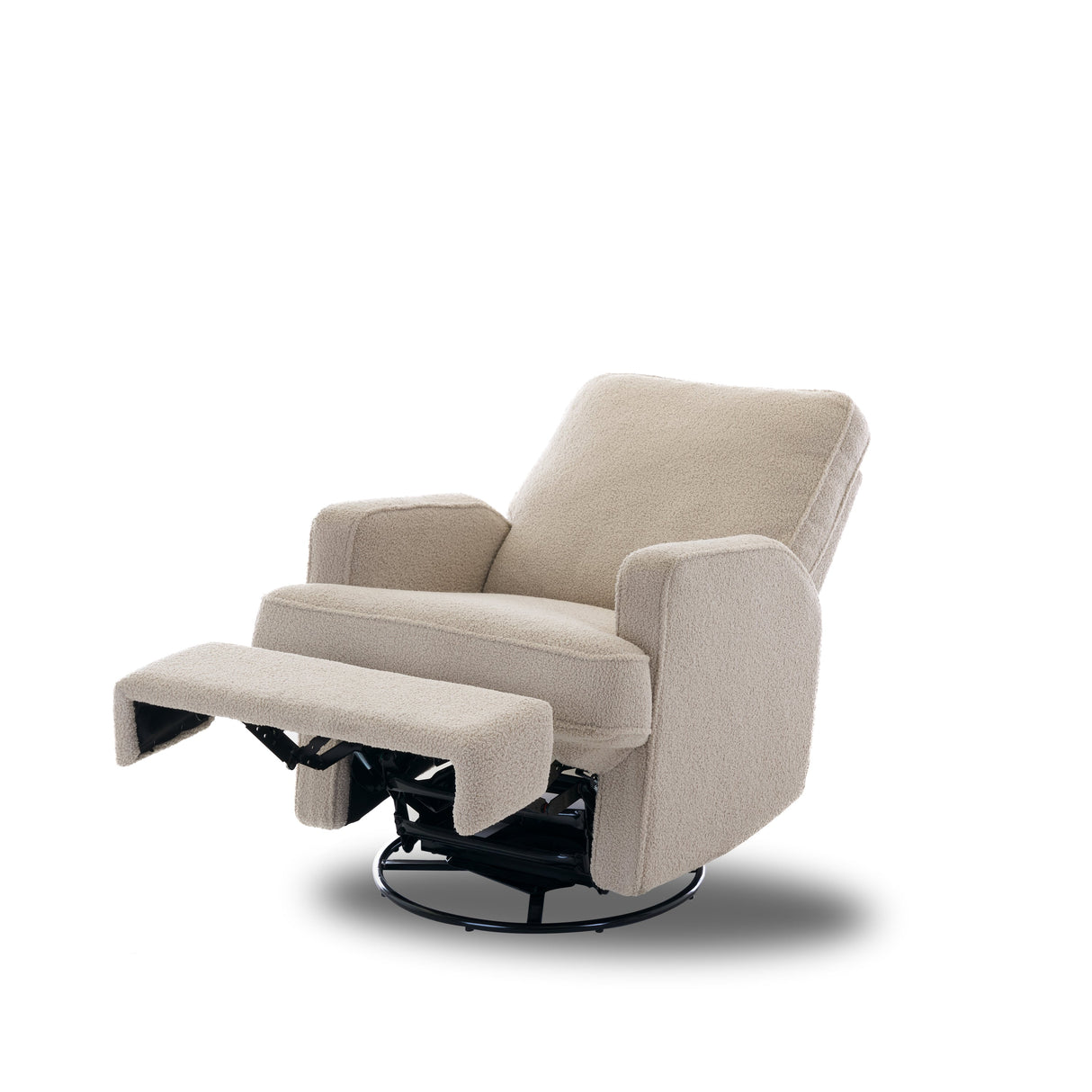 Obaby Madison Swivel Glider Recling Chair - Teddy Fabric Truffle