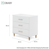 Obaby Orla Dresser/Changing Unit - White & Oak