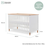 Obaby Orla Cot Bed - White & Oak