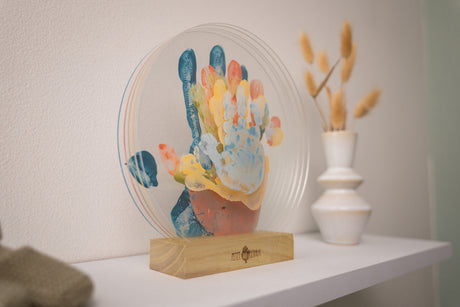 Petit Artichaut Acrylic Family Hand Print Keepsake