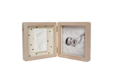 Petit Artichaut Double Frame Baby Photo & Imprint Keepsake - Pretty Hearts