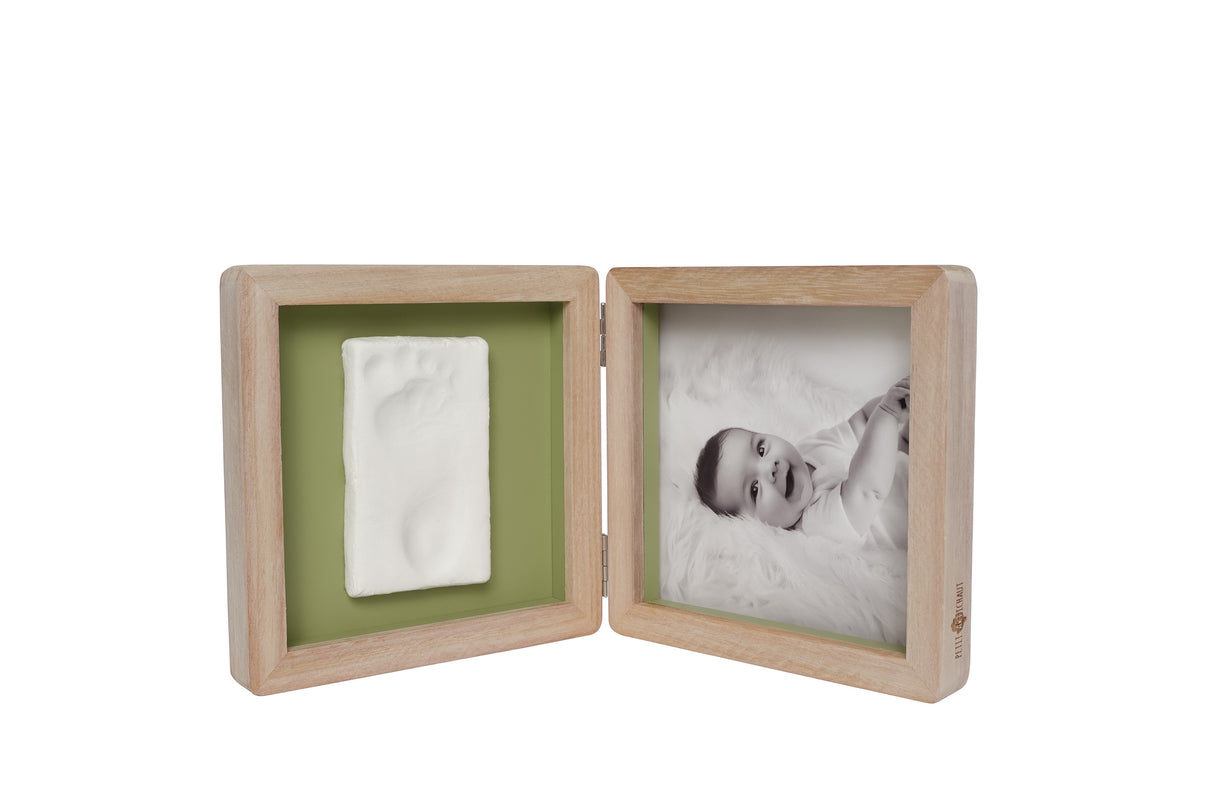 Petit Artichaut Double Frame Baby Photo & Imprint Keepsake - Olive Tree