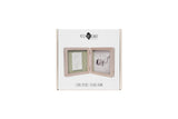 Petit Artichaut Double Frame Baby Photo & Imprint Keepsake - Olive Tree