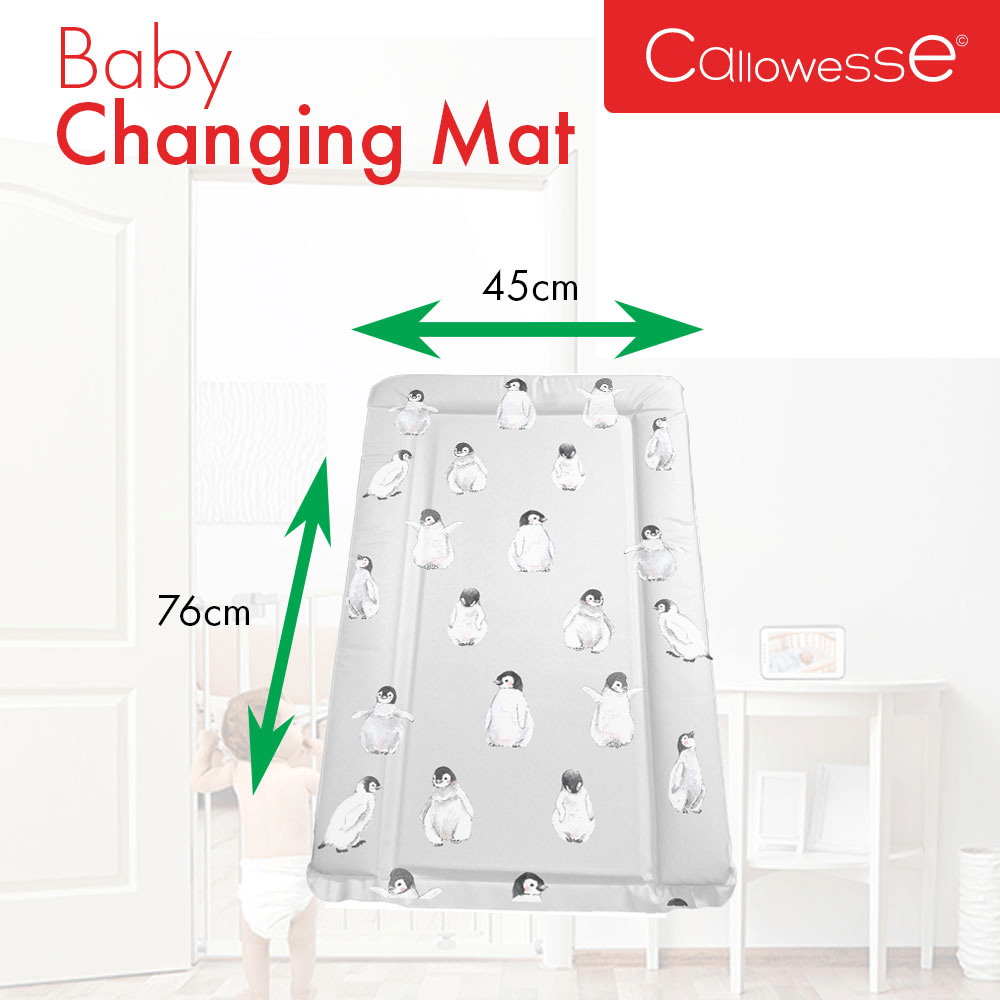 Callowesse Soft Foam Baby Changing Mat - Penguin Party