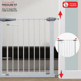 Callowesse Freedom Maglock Auto-Close Baby Stair Gate - White