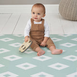 Tutti Bambini 120x 175cm Foam Puzzle Playmat - Diamond Mint