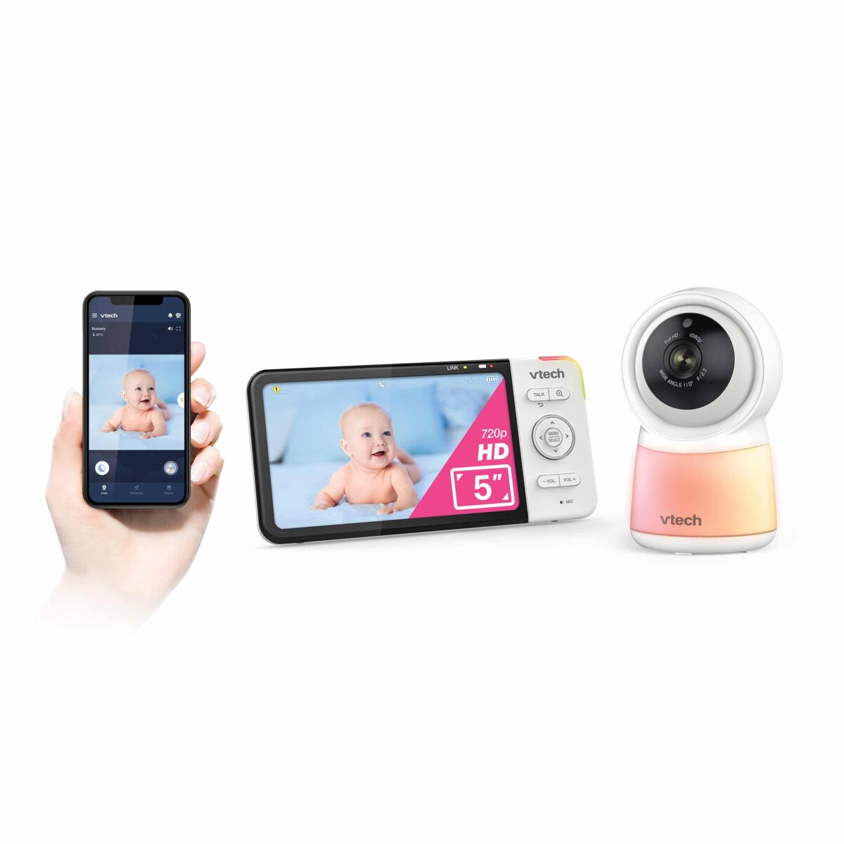 VTech RM5755HD 5″ HD Smart Wi-Fi Video Monitor