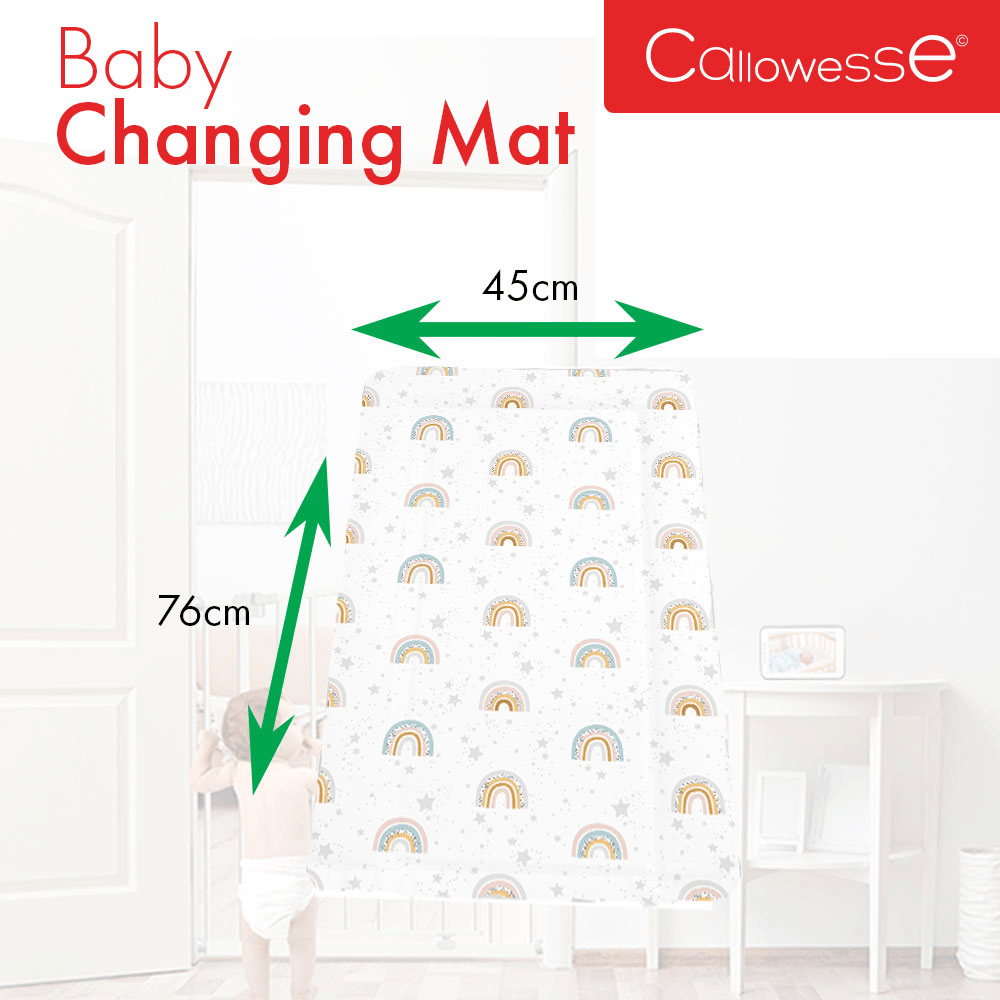 Callowesse Soft Foam Baby Changing Mat - Rainbow Stars