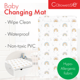 Callowesse Soft Foam Baby Changing Mat - Rainbow Stars