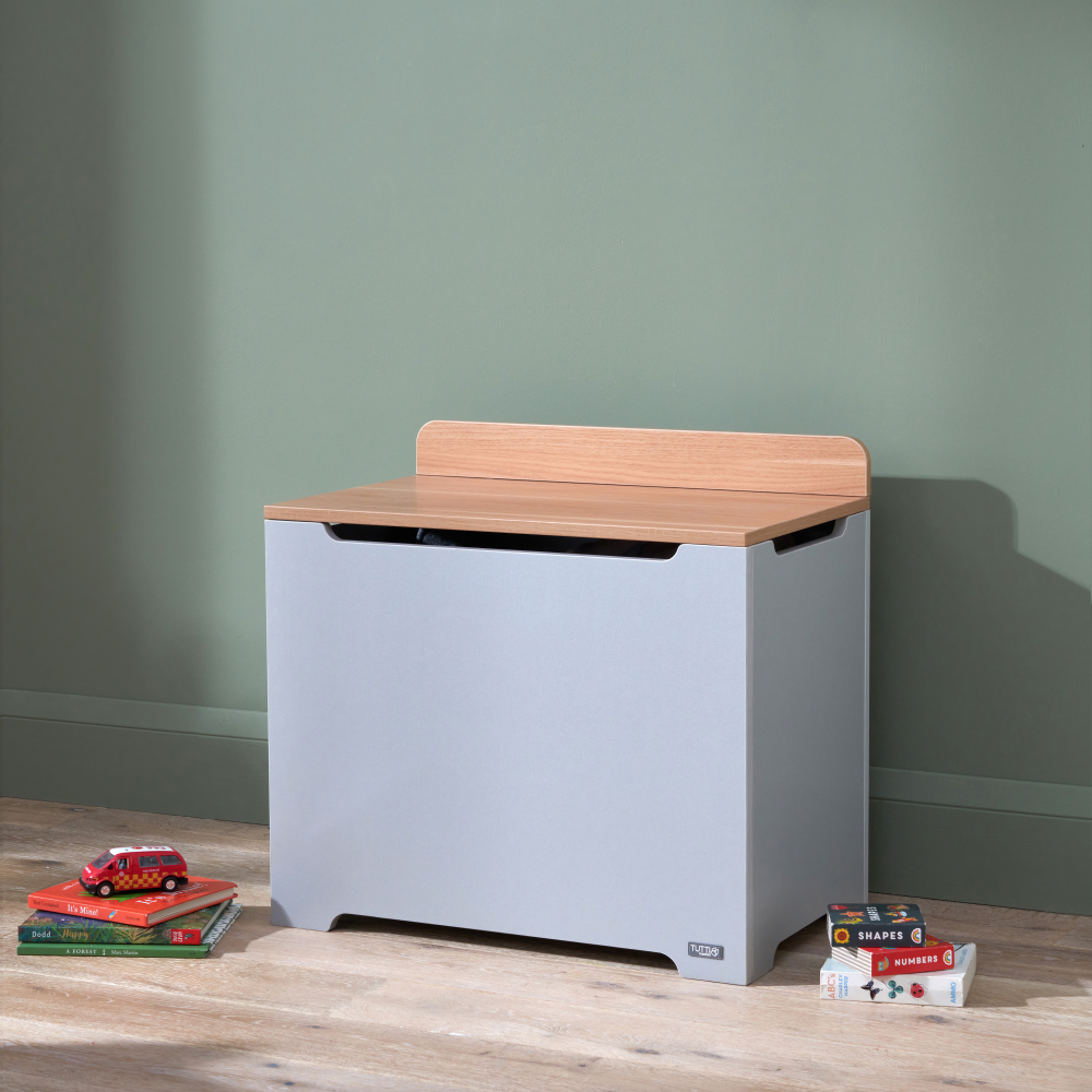 Tutti Bambini Rio Toy Box - Dove Grey / Oak