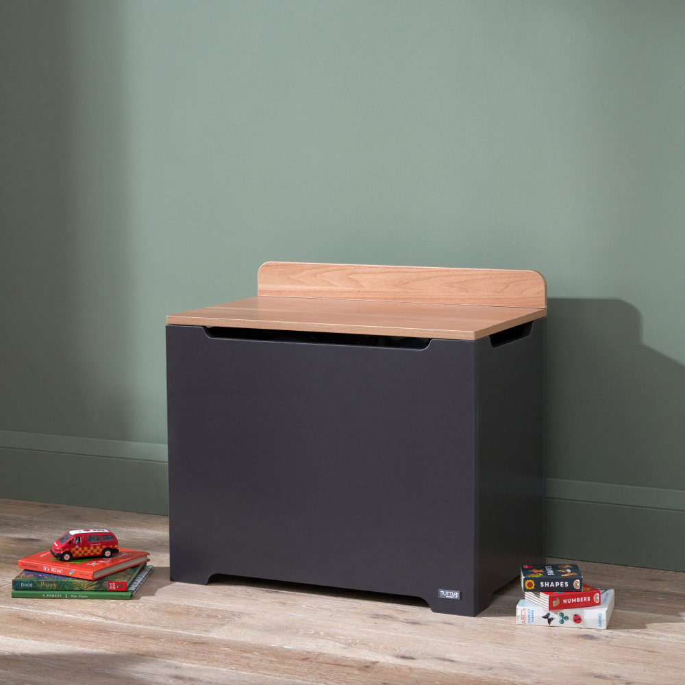 Tutti Bambini Rio Toy Box - Slate Grey / Oak