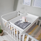 Tutti Bambini Rio Cot Bed with Cot Top Changer & Mattress - White