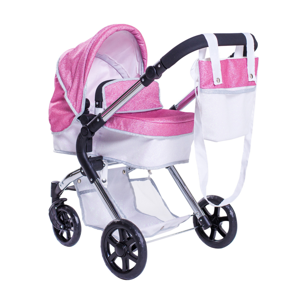 Roma Stephanie Single Children's Dolls Pram - Pink