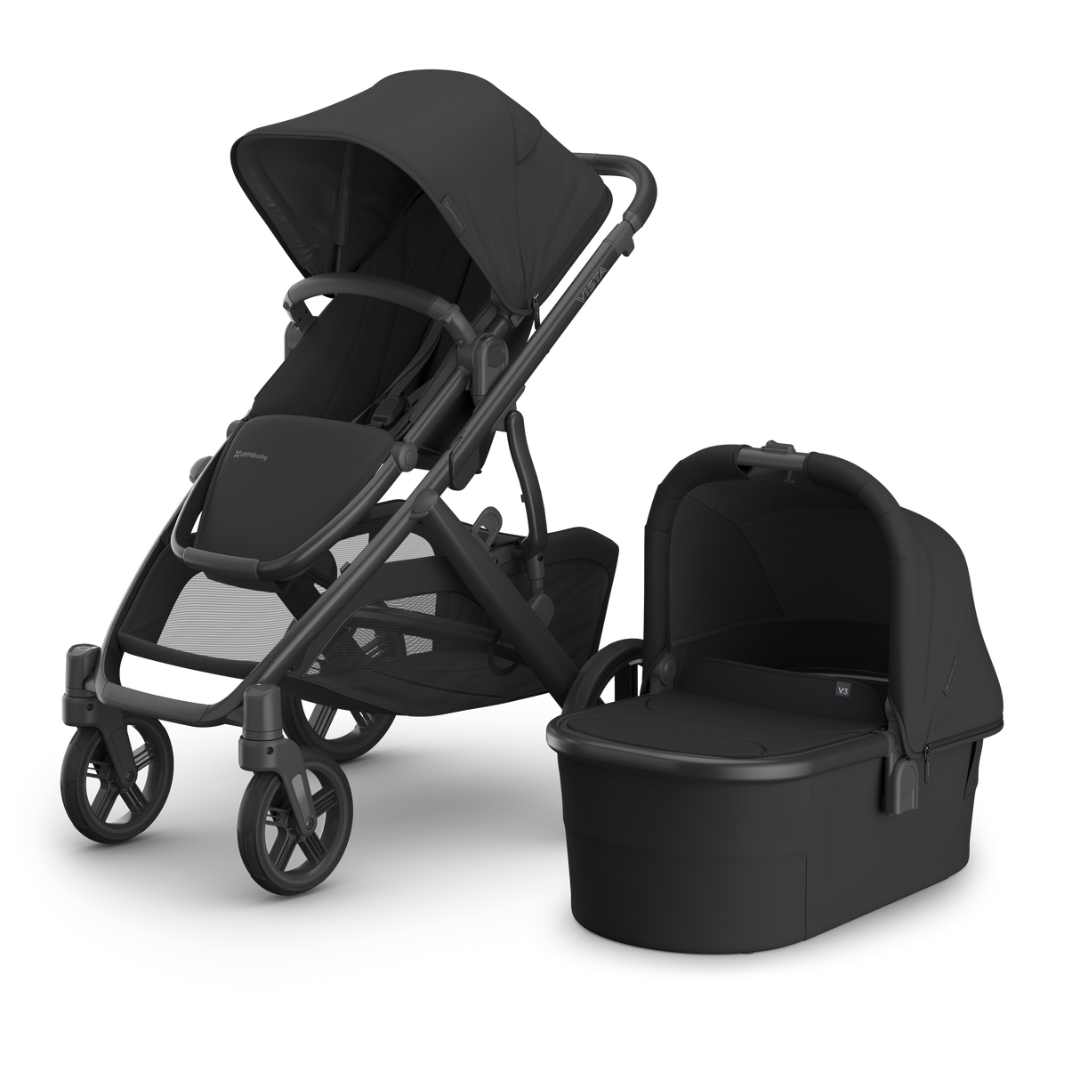 UPPAbaby Vista V3 Travel System Bundle with Cybex Cloud T Car Seat and ISOFIX Base - Jake