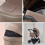 Silver Cross Reef 2 Ultimate Travel System Bundle with Cybex Cloud T Car Seat and ISOFIX Base - Mocha