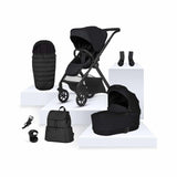 Silver Cross Reef 2 Ultimate Travel System Bundle with Dream Car Seat and Motion 2 360 Car Seat - Space