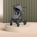 Silver Cross Wave 3 Single to Double Travel System with Dream Car Seat and ISOFIX Base - Lunar