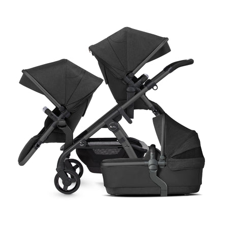 Silver Cross Wave 3 Single to Double Travel System with Dream Car Seat and ISOFIX Base - Onyx