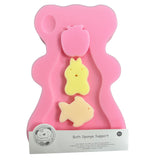 Snuggle Baby Sponge Baby Bath Support - Pink