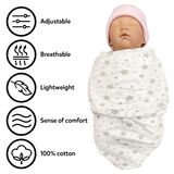 Callowesse Newborn Baby Swaddle 0-3 Months – Starry Night