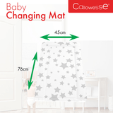 Callowesse Soft Foam Baby Changing Mat - Grey Stars