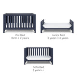 Tutti Bambini Tivoli 2 Piece Nursery Furniture Set with Cot Bed & Dresser - Navy