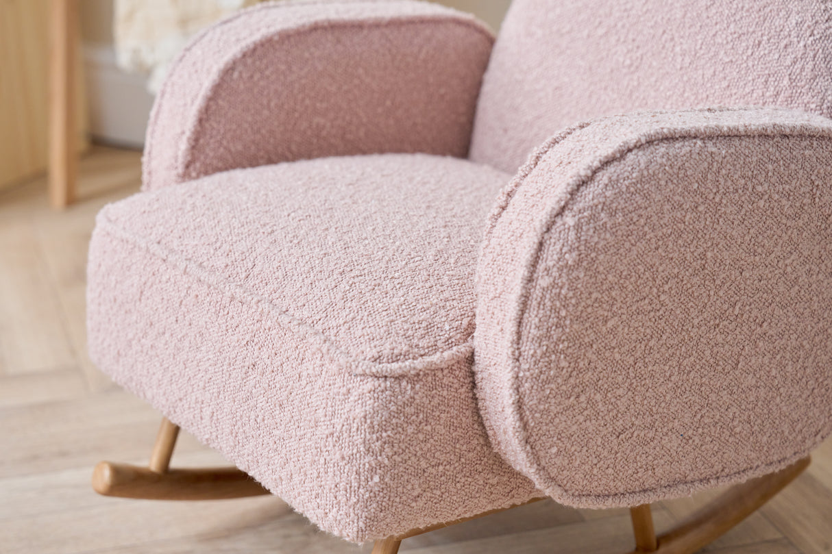 Tutti Bambini Micah Mini Me Children's Rocking Chair - Boucle Blush