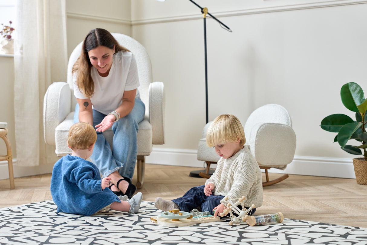 Tutti Bambini Micah Mini Me Children's Rocking Chair - Boucle Fresh Cream