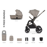 Venicci Upline 2 Pushchair Bundle with Accessories - Taupe