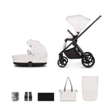 Venicci Claro 2 in 1 Pushchair Bundle with Accessories - Vanilla