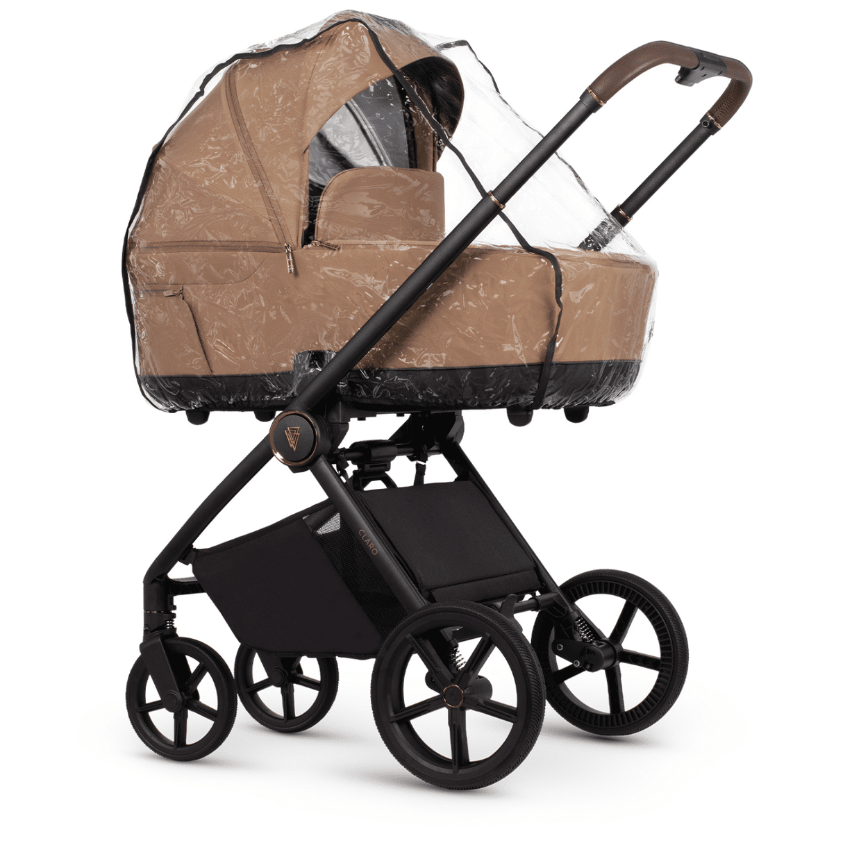 Venicci Claro Travel System with Engo Car Seat and ISOFIX Base - Caramel