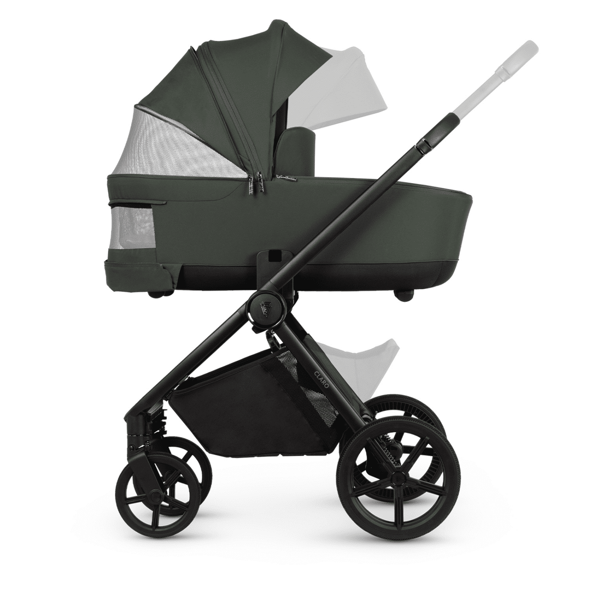 Venicci Claro 2 in 1 Pushchair Bundle with Accessories - Forest Green