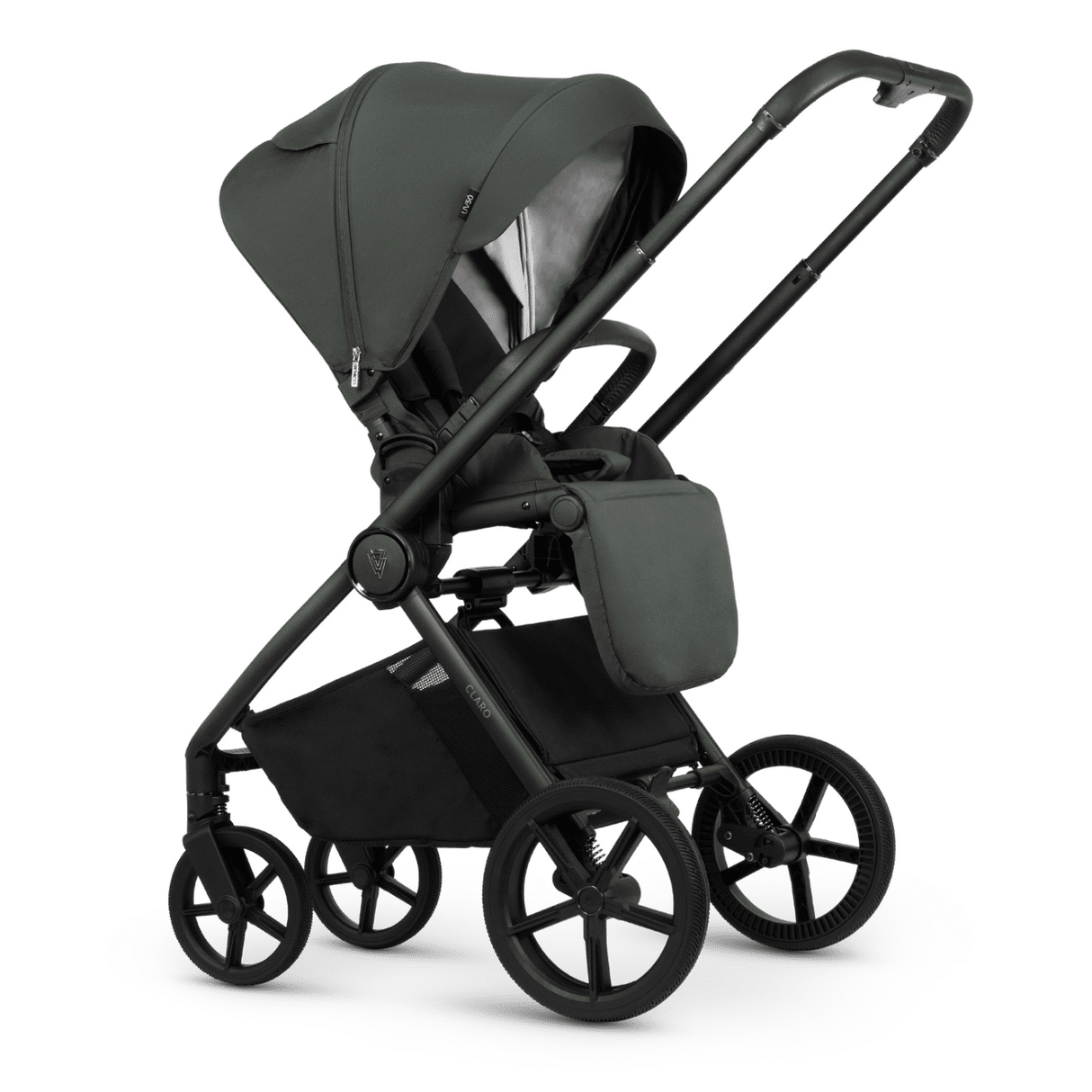 Venicci Claro 2 in 1 Pushchair Bundle with Accessories - Forest Green