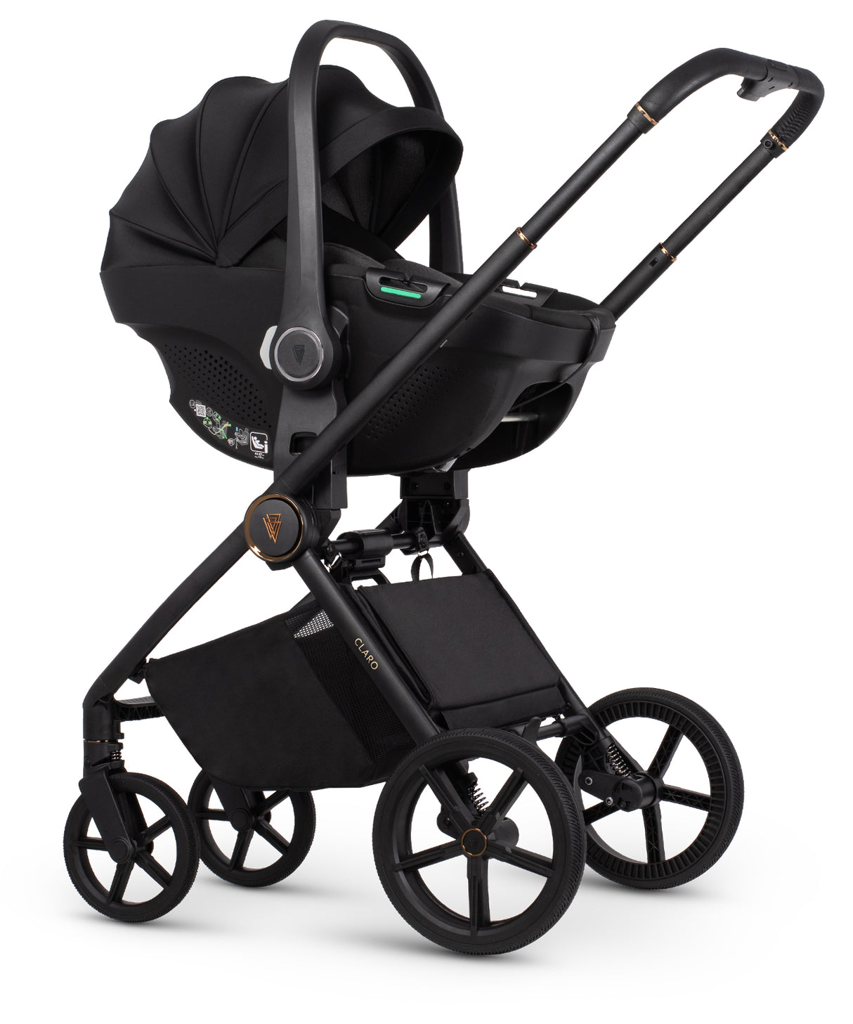 Venicci Claro Travel System with Tiago Car Seat - Noir