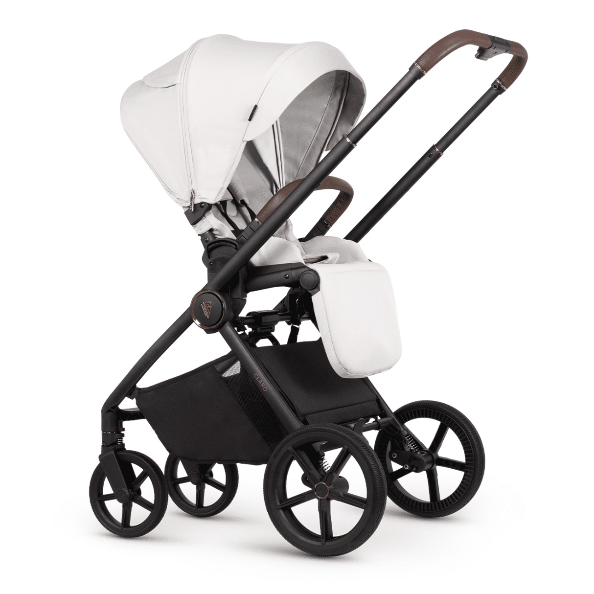 Venicci Claro Travel System with Engo Car Seat and ISOFIX Base - Vanilla