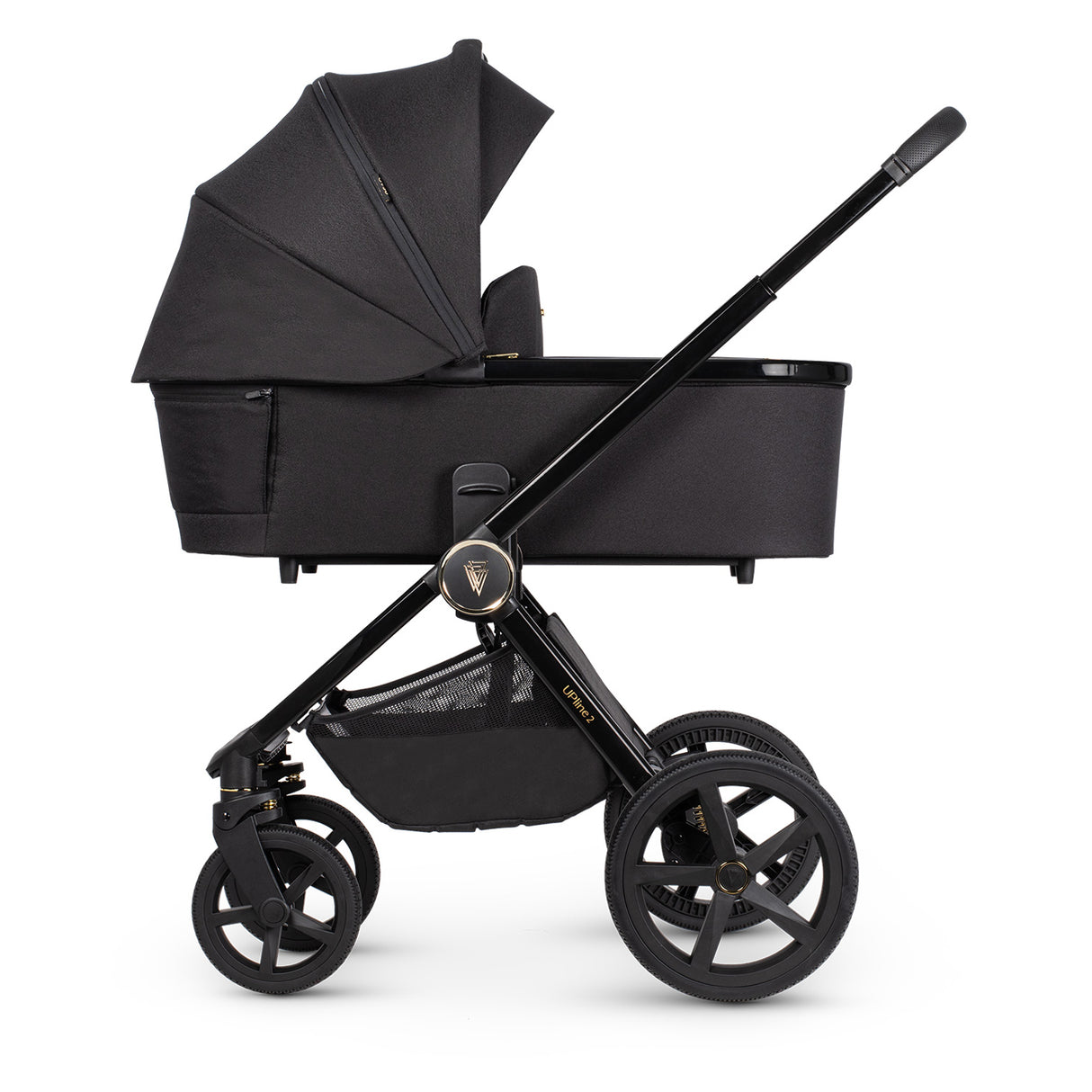 Venicci Upline 2 Pushchair Bundle with Accessories - All Black