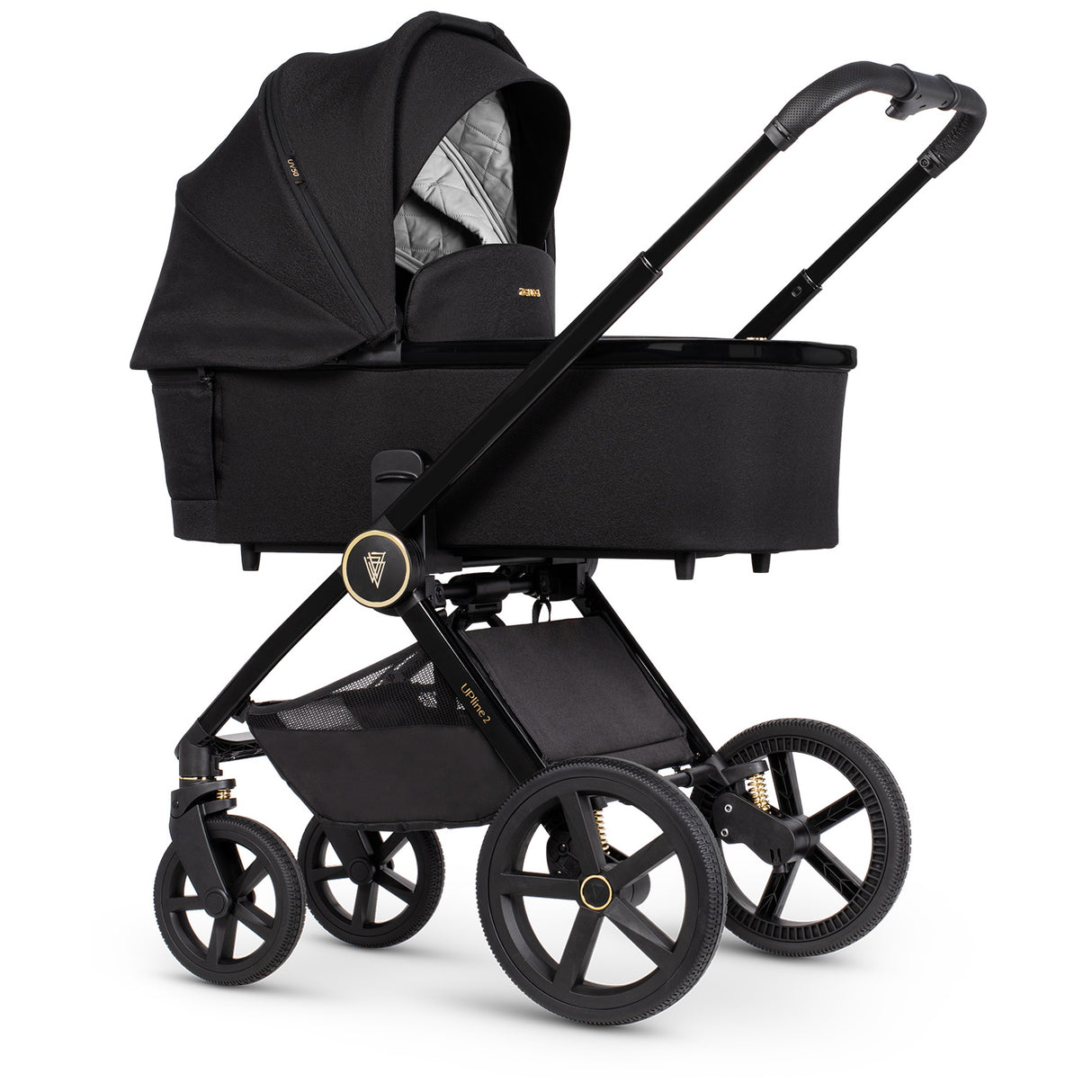 Venicci Upline 2 Pushchair Bundle with Accessories - All Black