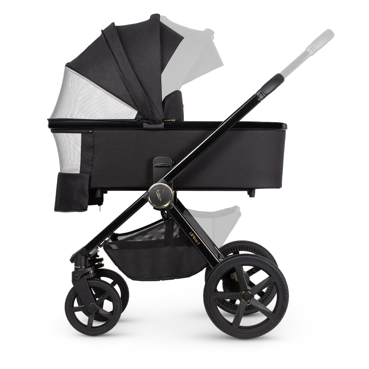 Venicci Upline 2 Pushchair Bundle with Accessories - All Black