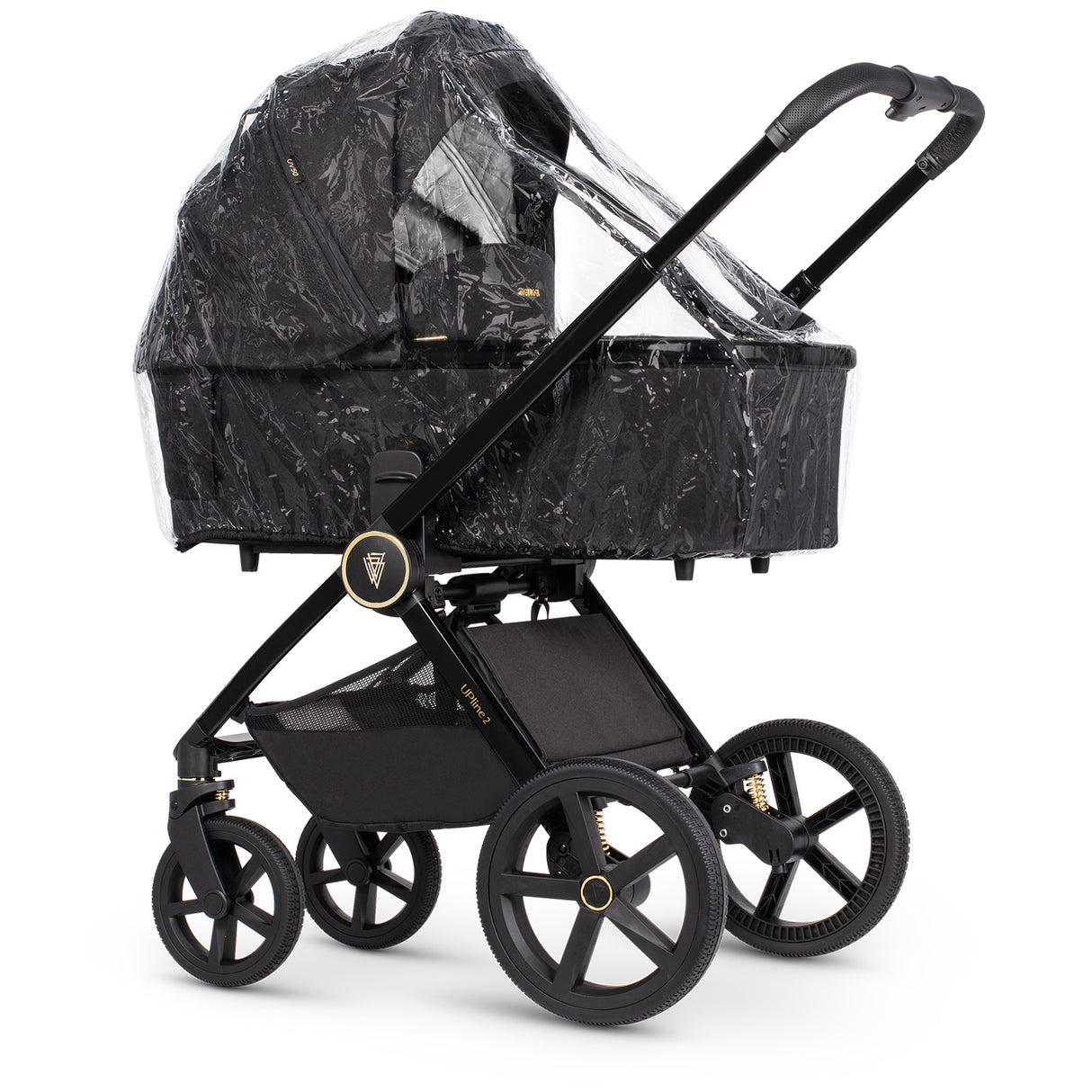 Venicci Upline 2 Pushchair Bundle with Accessories - All Black