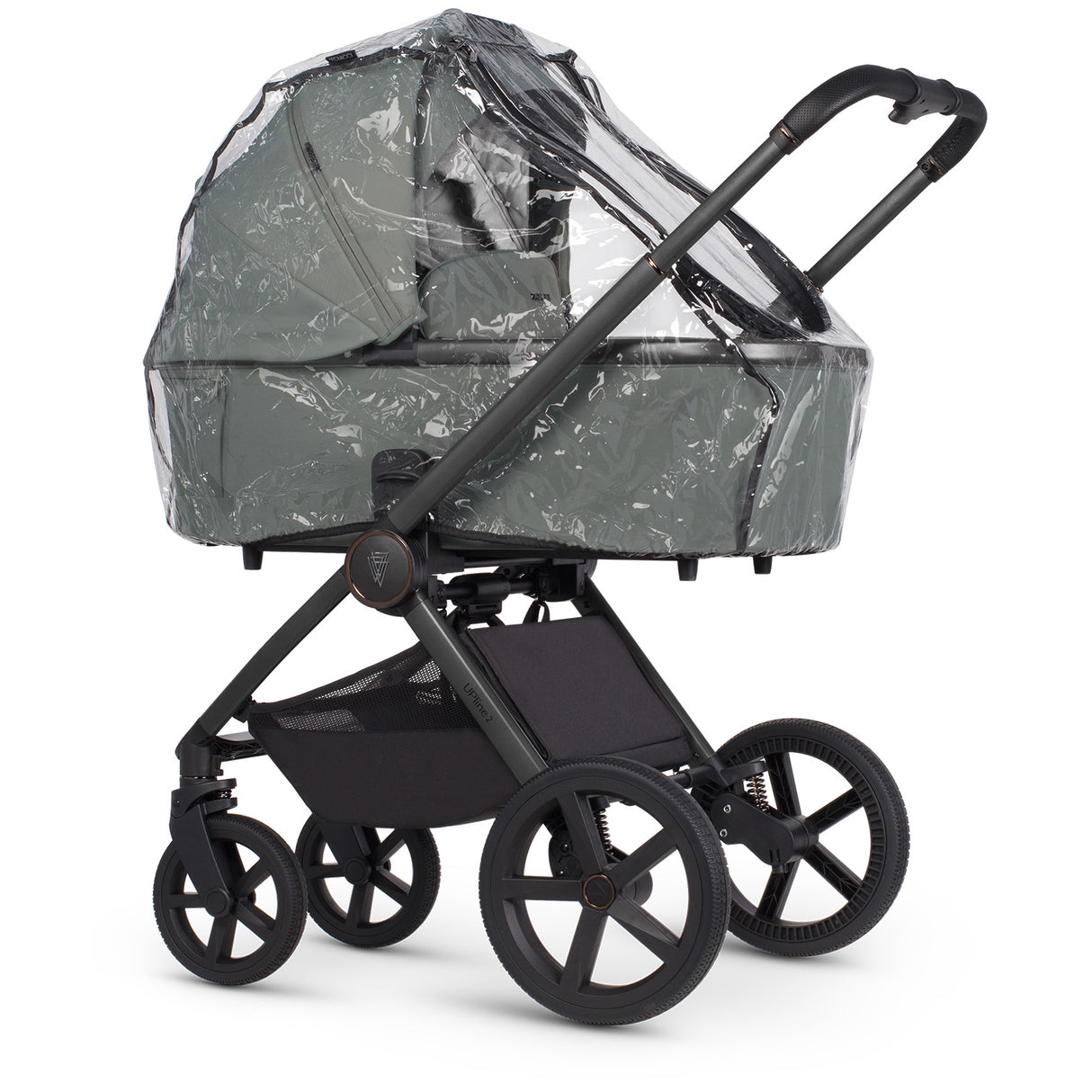 Venicci Upline 2 Travel System with Accessories and Tiago Car Seat - Aloe