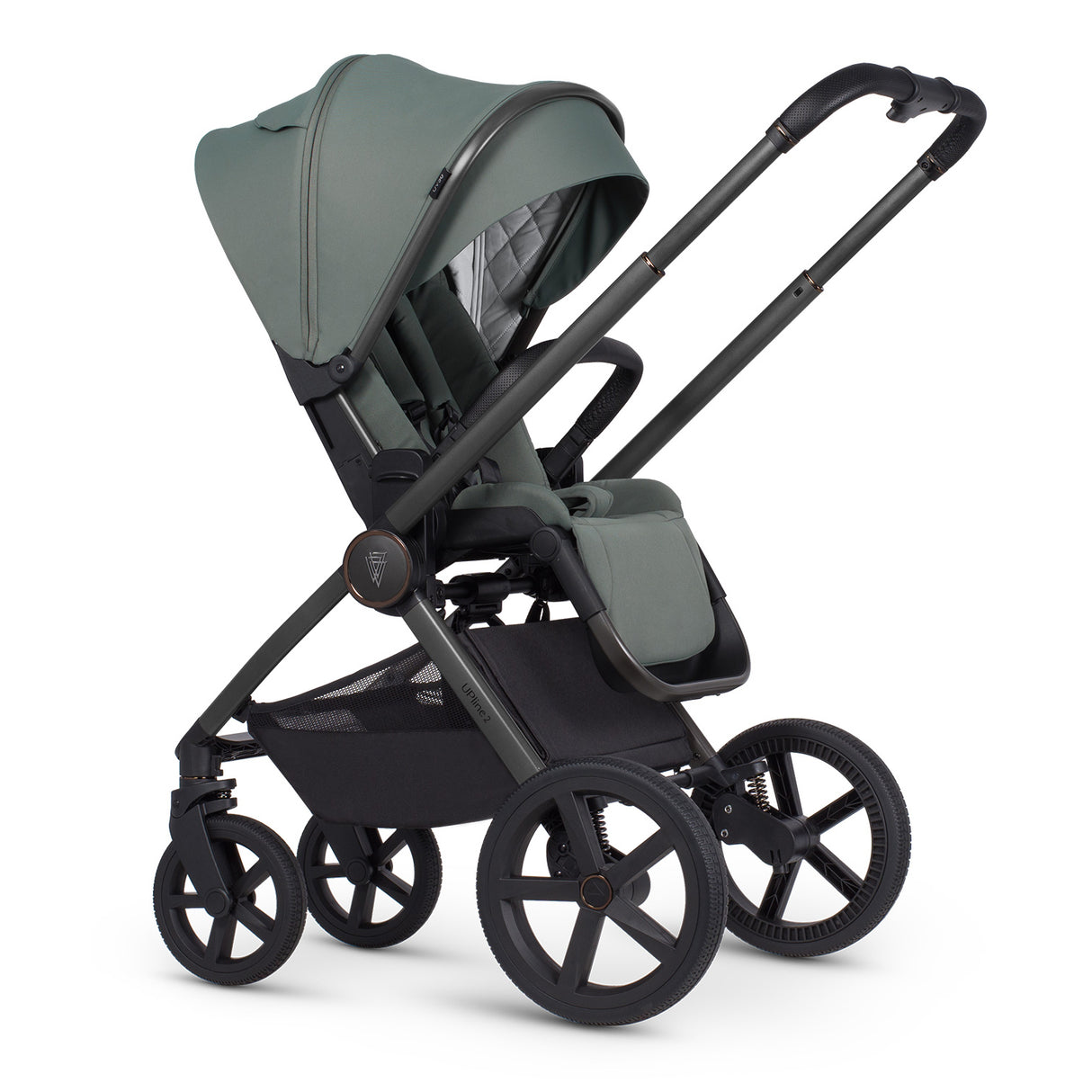 Venicci Upline 2 Travel System with Accessories and Tiago Car Seat - Aloe